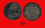1786年(Mo FM)墨西哥银币 8RMexico: Silver 8 R, 1786 Mo FM. PCGS XF45 金盾