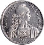 1939年20分镍试作样币。巴黎造币厂。 FRENCH INDO-CHINA. Nickel 20 Centimes Essai (Pattern), 1939. Paris Mint. PCGS S