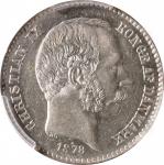 DANISH WEST INDIES. 10 Cents, 1878. Copenhagen Mint. Christian IX. PCGS PROOFLIKE-63.
