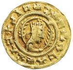 AXUM: Ebana， 5th century， AV unit 401。45g41， MJ-71， crowned bust between wheat-stalks // bust with h