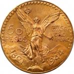 MEXICO. 50 Pesos, 1944. Mexico City Mint. PCGS MS-66.