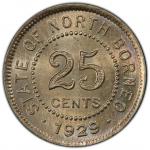 World Coins - Asia & Middle-East. BRITISH NORTH BORNEO: George V, 1910-1936, 5 cents, 1929-H, KM-6, 