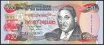 Central Bank of the Bahamas, $20, 1993, serial number A 741208, blue, red and multicolour, portrait 