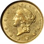 1851-C Gold Dollar. AU-58 (NGC).