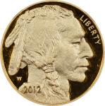 2012 W One-Ounce Gold Buffalo. Early Releases. Proof-70 Ultra Cameo (NGC).