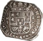 MEXICO. 8 Reales Klippe, 1733-Mo MF. Mexico City Mint. Philip V. NGC EF-40.