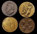 Lot of (4) 1950s Society of Medalists Medals. Bronze. Mint State.