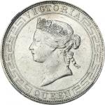 HONG KONG. Dollar, 1866. NGC AU Details--Harshly Cleaned.