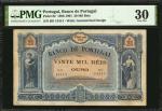 PORTUGAL. Banco de Portugal. 20 Mil Reis, 1898-1901. P-82. PMG Very Fine 30.