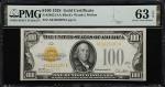 Fr. 2405. 1928 $100 Gold Certificate. PMG Choice Uncirculated 63 EPQ.