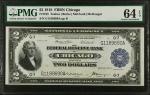 Fr. 765. 1918 $2 Federal Reserve Bank Note. Chicago. PMG Choice Uncirculated 64 EPQ.