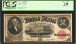 Fr. 60. 1917 $2  Legal Tender Note. PCGS Currency Very Fine 20.