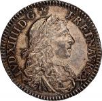 1670-A French Colonies 5 Sols. Paris Mint. Martin 11-D. Lecompte-186, W-11605, Breen-256. MS-62 (PCG