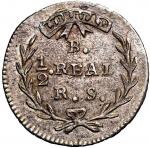 COLOMBIA, Bogotá, 1/2 real, 1835 R.S., very rare, NGC MS 64, finest and only example in NGC census.