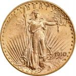 1910-D Saint-Gaudens Double Eagle. MS-63 (NGC). Gold CAC. OH.