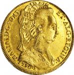 BRAZIL. 6400 Reis (Peca), 1790-B. Bahia Mint. Maria I (1786-99). NGC Unc Details--Cleaned.