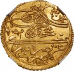 EGYPT. Ottoman Empire. Zeri Mahbub, AH 1143 (1731). Cairo (Misr) Mint. Mahmud I. NGC MS-65.