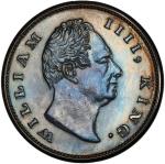 BRITISH INDIA: William IV, 1830-1837, AR rupee, 1835 (c), KM-450.2, S&W-1.43, Fraised on truncation,