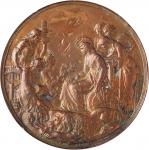 1862伦敦世博会大铜章，主题是“工业与艺术”，英国皇家造币厂铸造，直径76mm，重202克，极美品