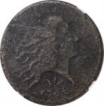 1793 Flowing Hair Cent. Wreath Reverse. S-9. Rarity-2. Vine and Bars Edge. VG Details--Corrosion (NG