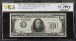 Fr. 2202-H. 1934A $500 Federal Reserve Mule Note. St. Louis. PCGS Banknote Choice About Uncirculated