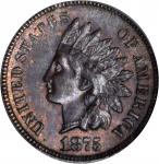 1875 Indian Cent. MS-64 RB (PCGS).