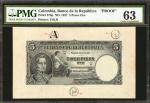 COLOMBIA. Banco de la República. 5 Pesos Oro, 10 Pesos Oro, 20 Pesos Oro, July 20, 1927. P-376p, 377