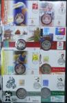 China PR.; 2008, "Olympics Beijing 2008", Lot of 8 sterling silver medal with cover and stamp, all d