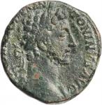 COMMODUS, A.D. 177-192. AE Sestertius (21.12 gms), Rome Mint, A.D. 180. NEARLY VERY FINE.