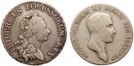 German States: Prussia. Pair of Talers, 1785A and 1814A