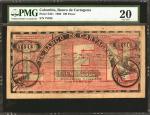 COLOMBIA. Banco de Cartagena. 100 Pesos. 1900. P-S351. PMG Very Fine 20.