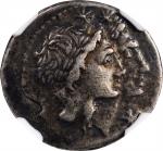 ROMAN REPUBLIC. Mn. Fonteius. AR Denarius, Rome Mint, 108-107 B.C. NGC VF. Bankers Mark.