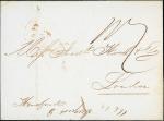 Hong Kong Treaty Ports Manila 1837 (28 Feb.) commercial wrapper to Huth in London carried on the " H
