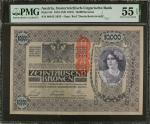 AUSTRIA. Oesterreichisch-Ungarische Bank. 10,000 Kronen, 1918 (ND 1919). P-64. PMG About Uncirculate