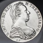 HOUSE OF HABSBURG Maria Theresia マリア・テレジア(1740~80) Restrike Taler 1780SF プルーフライク UNC