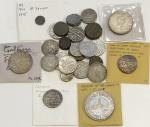 India - Group Lots. INDIA:LOT of miscellaneous coins: Silver (silver unless noted): Mughal: Muhammad