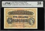 EAST AFRICA. East African Currency Board. 5 Shillings, 1957. P-33. PMG Choice About Uncirculated 58 