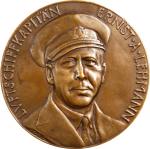 1937 Hindenberg Zeppelin Crash Medal. By Karl Goetz. Bronze, Cast. Extremely Fine.