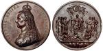 1887年英国维多利亚女王加冕大型铜章