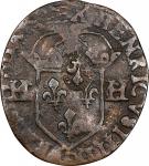 Edict of 1640 Counterstamped Douzain. Host Coin: France, Henri III (posthumous), 1591-A Douzain. Par