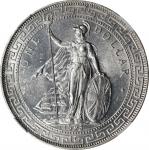 1895-(B)年英国贸易银元站洋一圆银币。孟买铸币厂。GREAT BRITAIN. Trade Dollar, 1895-(B). Bombay Mint. Victoria. NGC MS-63.