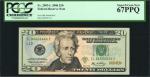 Lot of (2). Fr. 2093-L & 2094-L. 2006 FW $20  Federal Reserve Notes. San Francisco. PCGS Currency Ge