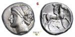 CALABRIA - Tarentum - (281-228 a.C.)  Nomos (o Statere) serie campano-tarantina (alleanza monetaria 