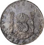 PERU. 8 Reales, 1757-LM JM. Lima Mint. Ferdinand VI. NGC MS-61.