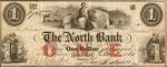 Boston, Massachusetts. North Bank. Oct. 1, 1860. $1. Very Fine.