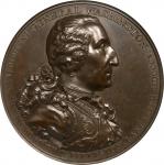 1805 Eccleston Medal. By Thomas Webb, for Daniel Eccleston. Musante GW-88, Baker-85. Bronze. MS-64 B