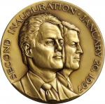 1997 William Jefferson Clinton and Albert Gore, Jr. Second Inaugural Medal. Bronze. 69.8 mm. Mint St
