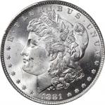 1881 Morgan Silver Dollar. MS-65 (PCGS).