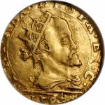 ITALY. Milan. Doppia, 1594. Philip II of Spain (1556-98). NGC EF-45.