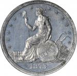 1873 Pattern Trade Dollar. Judd-1299, Pollock-1441. Rarity-7+. White Metal. Plain Edge. Proof-62 (NG